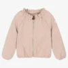 IKKS Dusky Pink Cotton Zip-Up Top