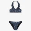 IKKS Girls Blue Surf Print Bikini