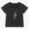 IKKS Girls Grey Cotton T-Shirt