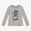 IKKS Girls Grey Cotton Top