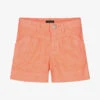 IKKS Girls Orange Denim Shorts