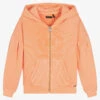 IKKS Girls Orange Zip-Up Hoodie