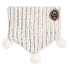 IKKS Ivory Knitted Pom-Pom Snood
