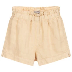 Il Gufo Beige Linen Shorts