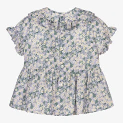 Il Gufo Blue Floral Liberty Blouse -Deals Whimsy Collection Store il gufo blue floral liberty blouse 431624 0be9ea83f3c677f0383d8556dda96962c25fad17