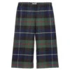 Il Gufo Blue & Green Tartan Culottes