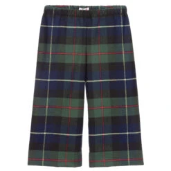 Il Gufo Blue & Green Tartan Culottes