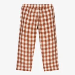 Il Gufo Brown Gingham Linen Trousers 5 Il Gufo Brown Gingham Linen Trousers -Deals Whimsy Collection Store il gufo brown gingham linen trousers 431622 74b06d0b704f552a57a2c05c6c4013dc23c398fa