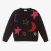 Il Gufo Girls Black Wool Sweater
