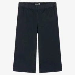 Il Gufo Girls Blue Cotton Culottes