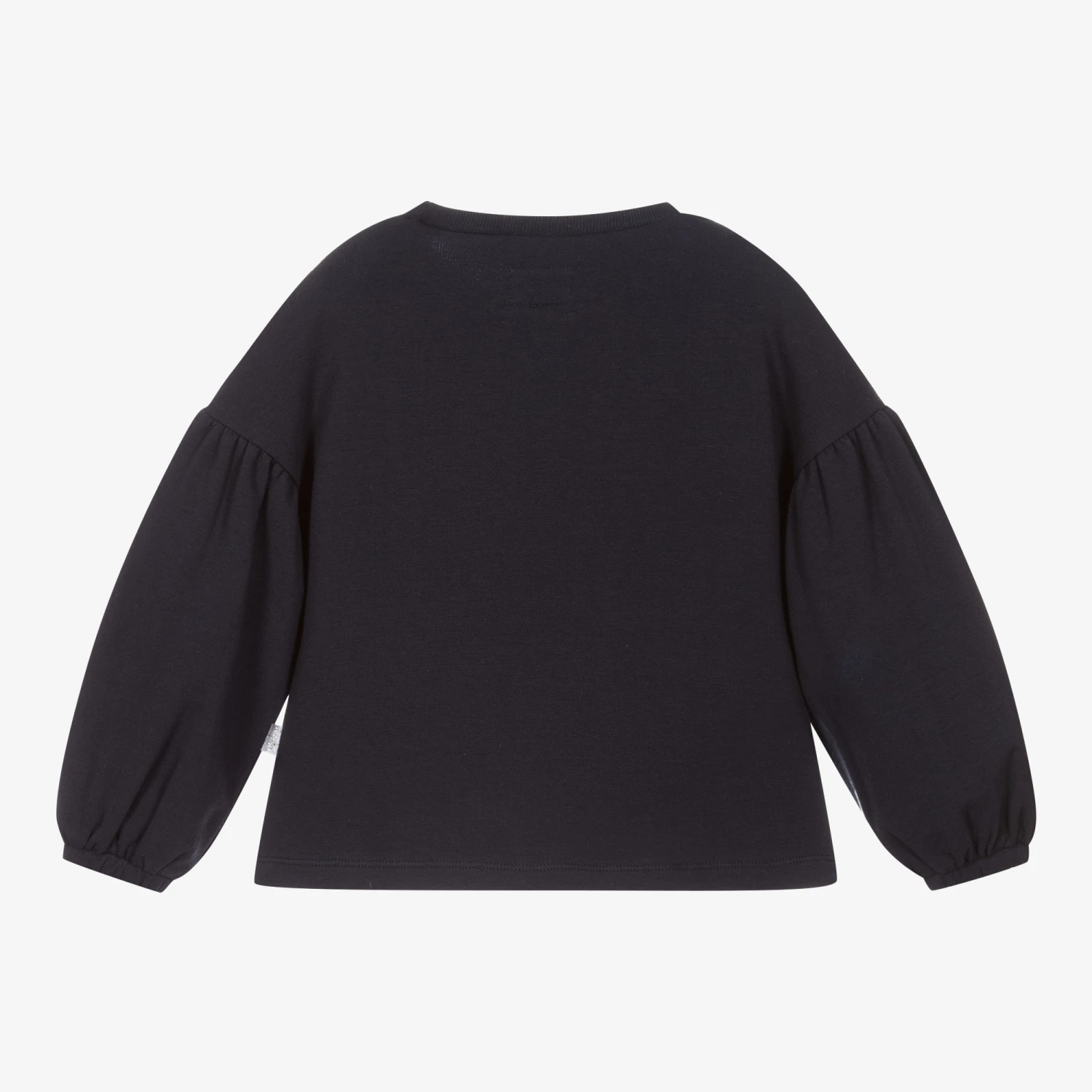 Il Gufo Girls Blue Cotton Sweatshirt 2 Il Gufo Girls Blue Cotton Sweatshirt - Image 2