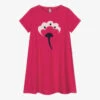 Il Gufo Girls Fuchsia Pink Tulip Dress