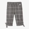Il Gufo Girls Grey Check Trousers