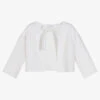 Il Gufo Girls Ivory Cotton Cardigan