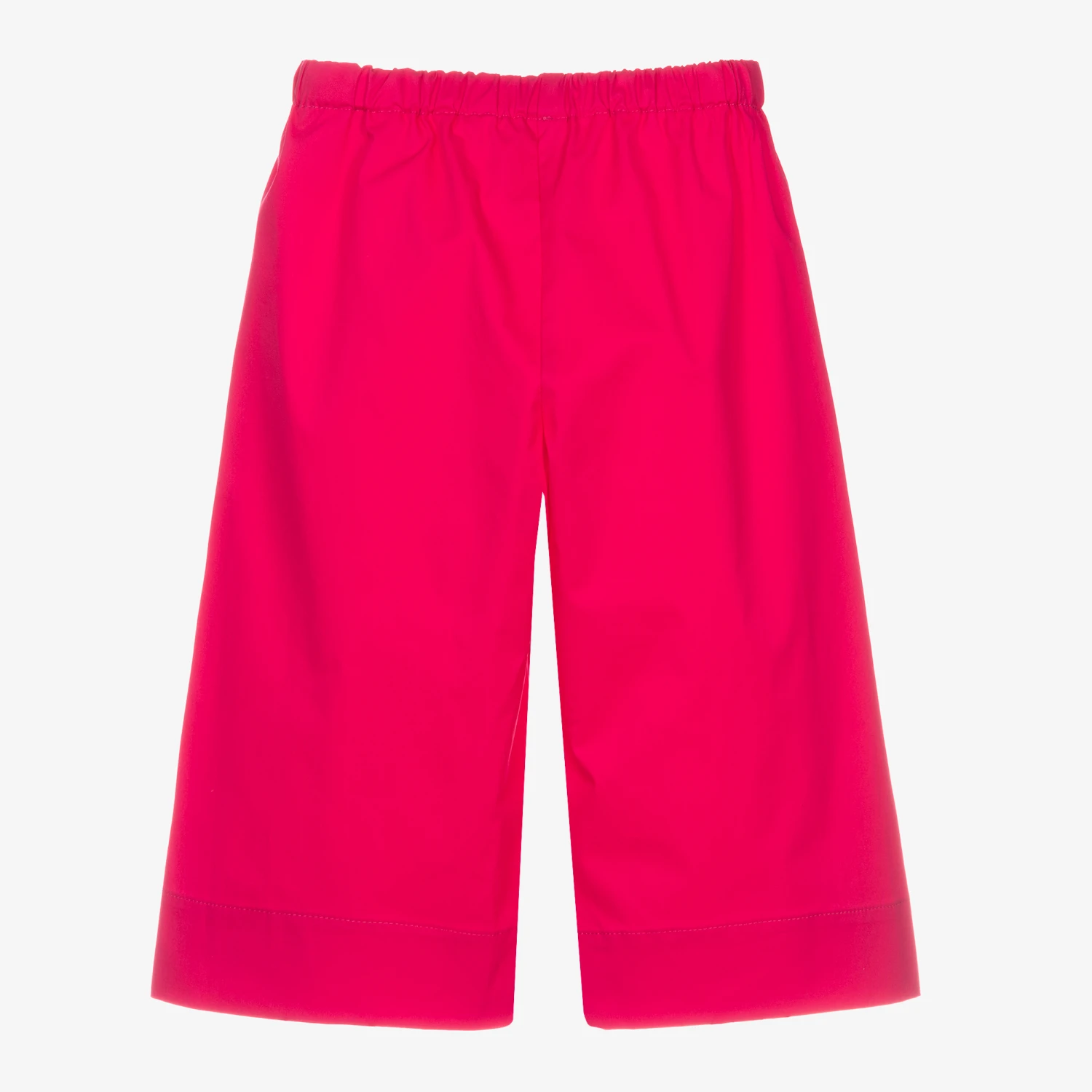 Il Gufo Girls Pink Cotton Culottes 2 Il Gufo Girls Pink Cotton Culottes - Image 2