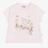 Il Gufo Girls Pink Cotton Graphic T-Shirt