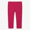 Il Gufo Girls Pink Cotton Leggings