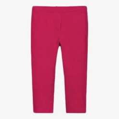 Il Gufo Girls Pink Cotton Leggings