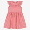 Il Gufo Girls Pink Cotton Ruffle Dress