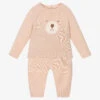 Il Gufo Girls Pink Wool Trouser Set