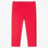 Il Gufo Girls Red Cotton Leggings