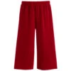 Il Gufo Girls Red Velvet Culottes