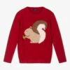 Il Gufo Girls Red Wool Sweater