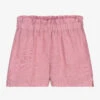 Il Gufo Girls Rose Pink Linen Shorts