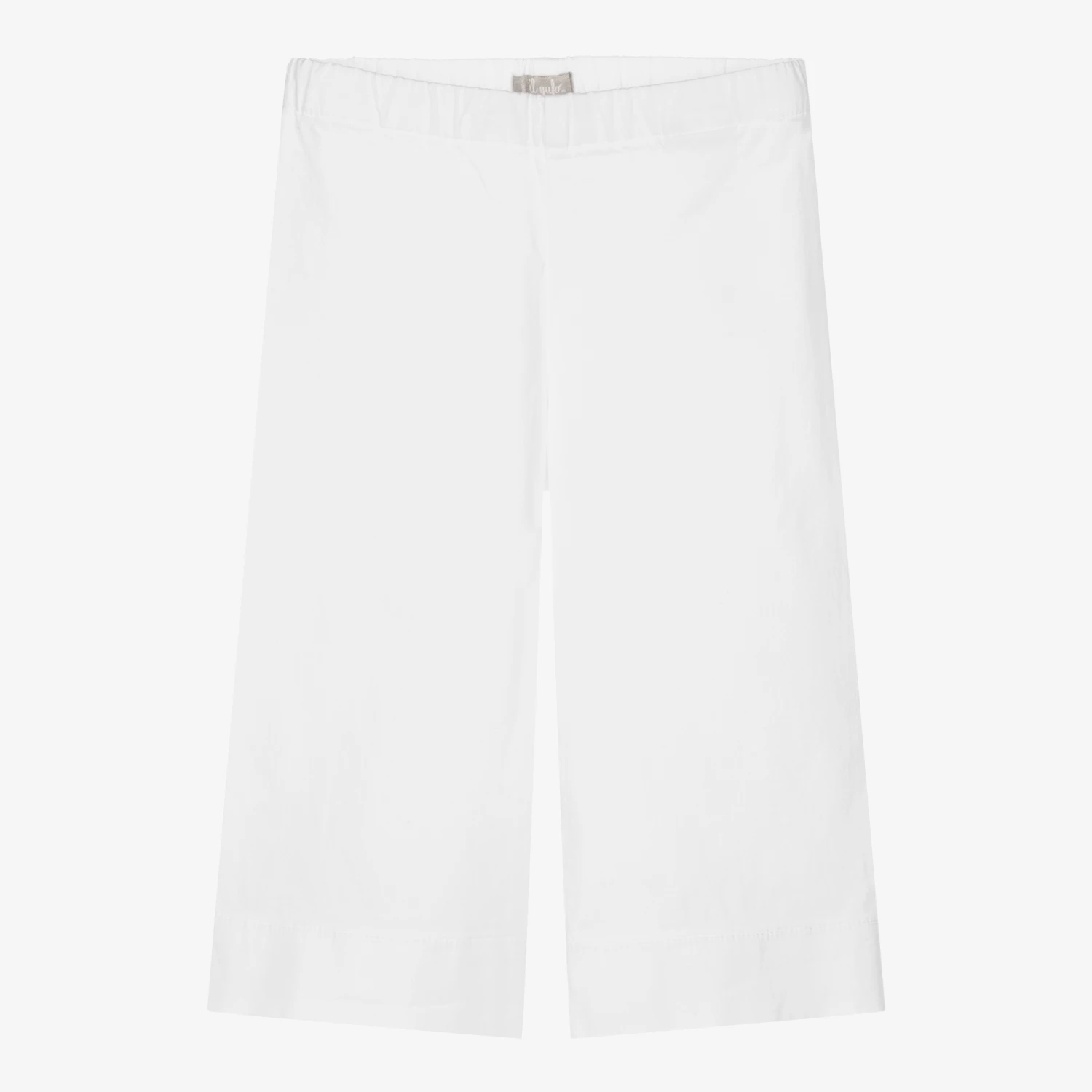 Il Gufo Girls White Cotton Culottes 1 Il Gufo Girls White Cotton Culottes