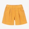 Il Gufo Girls Yellow Corduroy Shorts