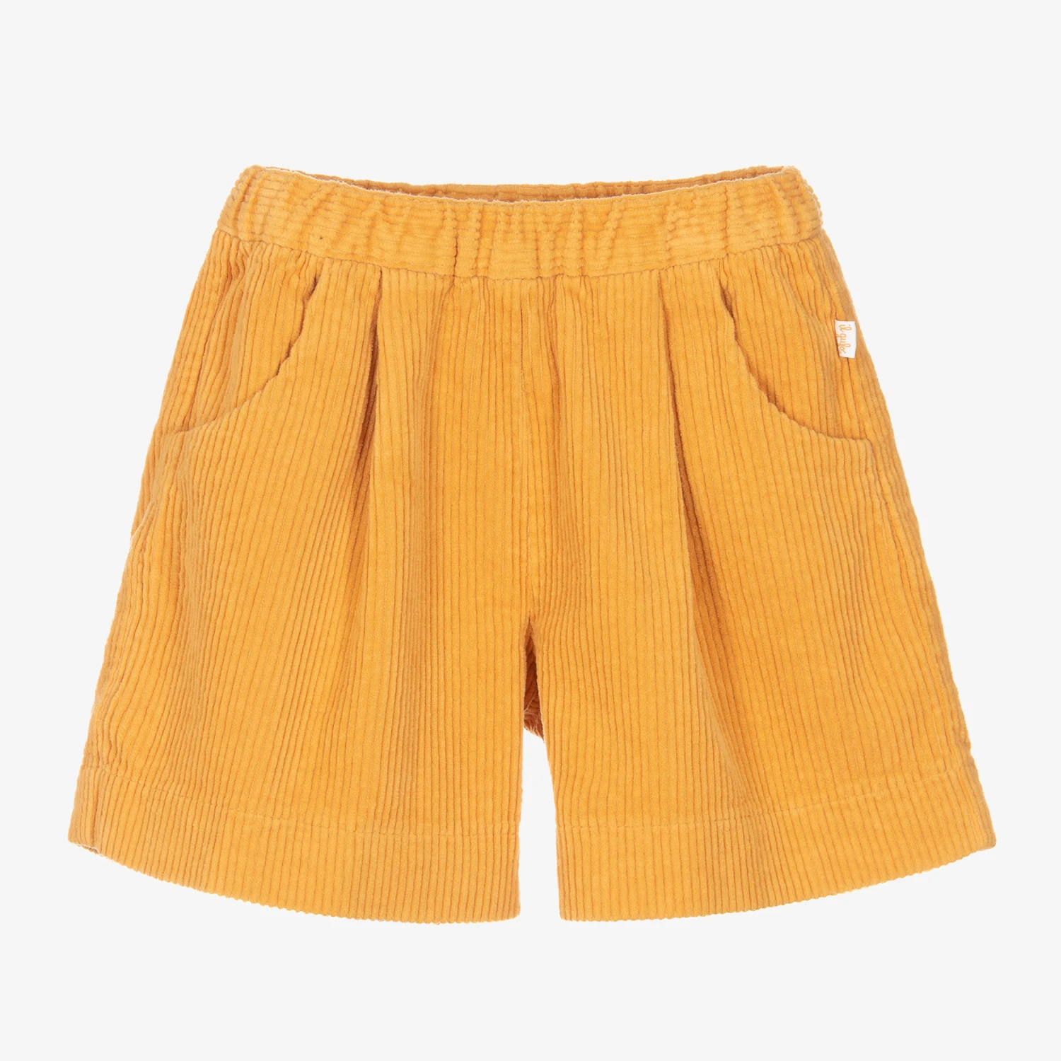 Il Gufo Girls Yellow Corduroy Shorts 1 Il Gufo Girls Yellow Corduroy Shorts
