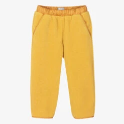 Il Gufo Girls Yellow Fleece Joggers