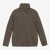 Il Gufo Green Wool Roll Neck Sweater