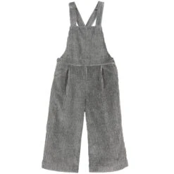 Il Gufo Grey Corduroy Dungarees