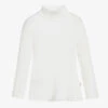 Il Gufo Ivory Roll Neck Top