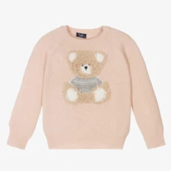Il Gufo Pink Wool Teddy Sweater
