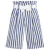 Jessie And James London Girls Cotton Striped Culottes