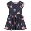 Joules Girls Navy Blue Floral Dress