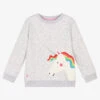 Joules Grey Cotton Unicorn Sweatshirt