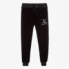 Juicy Couture Black Logo Velour Joggers