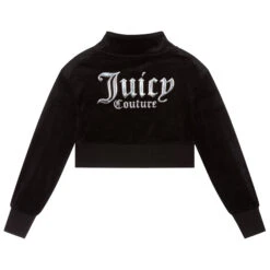 Juicy Couture Girls Black Cropped Zip-Up Top -Deals Whimsy Collection Store juicy couture girls black cropped zip up top 393067 aa8dac7655de2df4cb4b6c4a88404224bb7a37bb