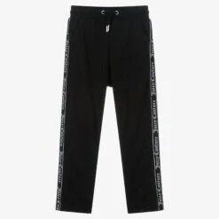 Juicy Couture Girls Black Logo Joggers