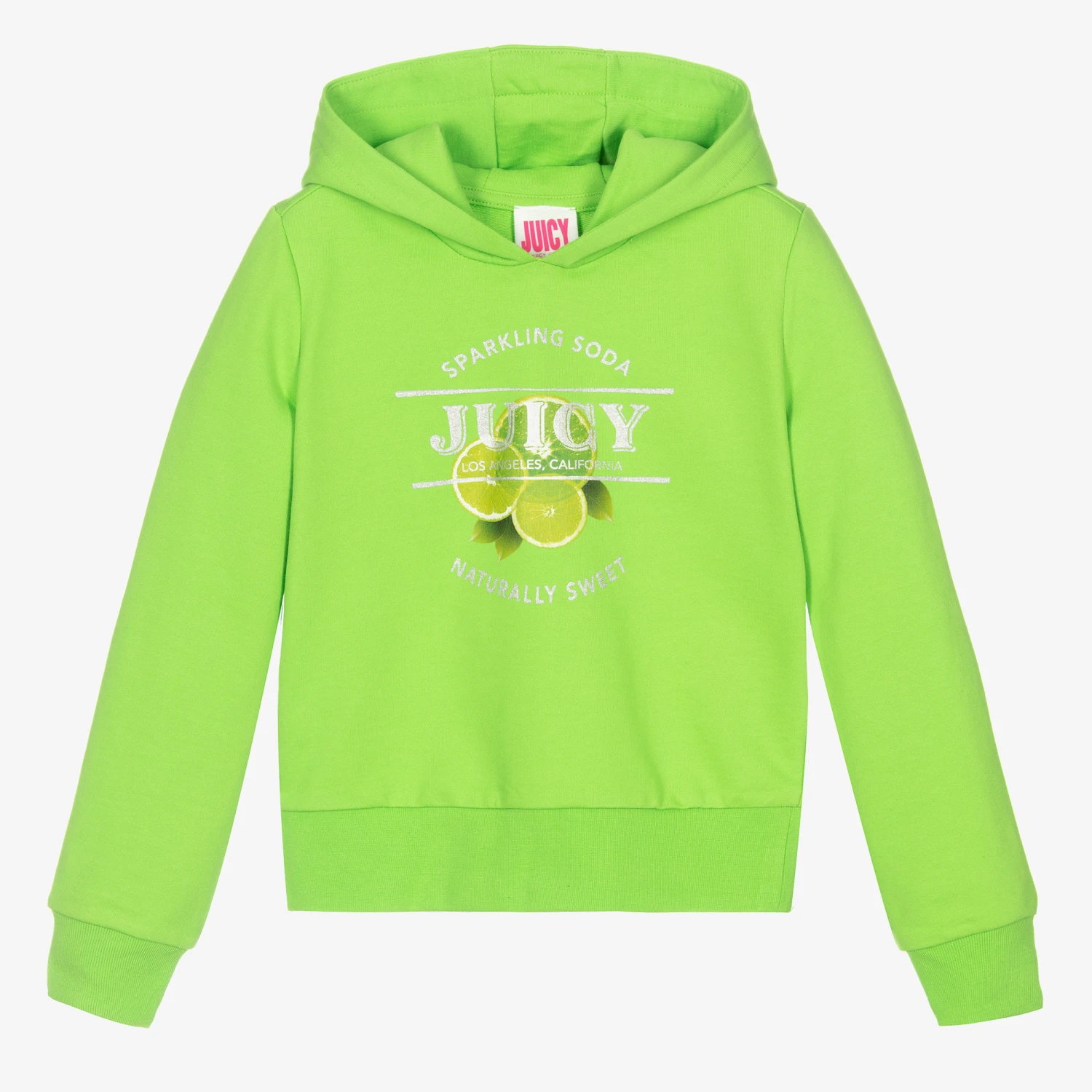 Juicy Couture Girls Green Cotton Hoodie 1 Juicy Couture Girls Green Cotton Hoodie