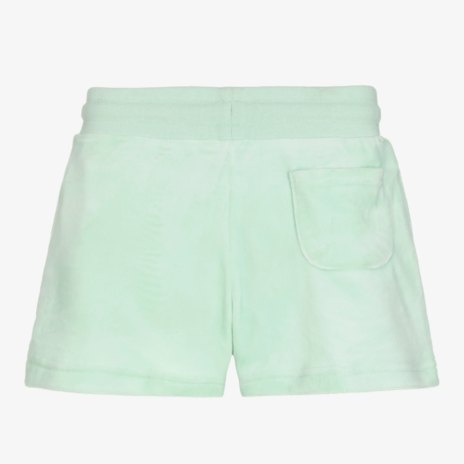 Juicy Couture Girls Green Velour Shorts 2 Juicy Couture Girls Green Velour Shorts - Image 2