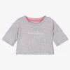 Juicy Couture Girls Grey Cotton T-shirt