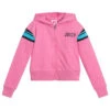 Juicy Couture Girls Pink Cotton Zip-Up Top