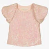 Junona Girls Pink Sequins Blouse