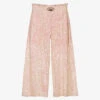 Junona Girls Pink Sequins Trousers
