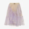 Junona Girls Purple & Gold Tulle Skirt