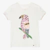 Junona Girls White Cotton T-Shirt
